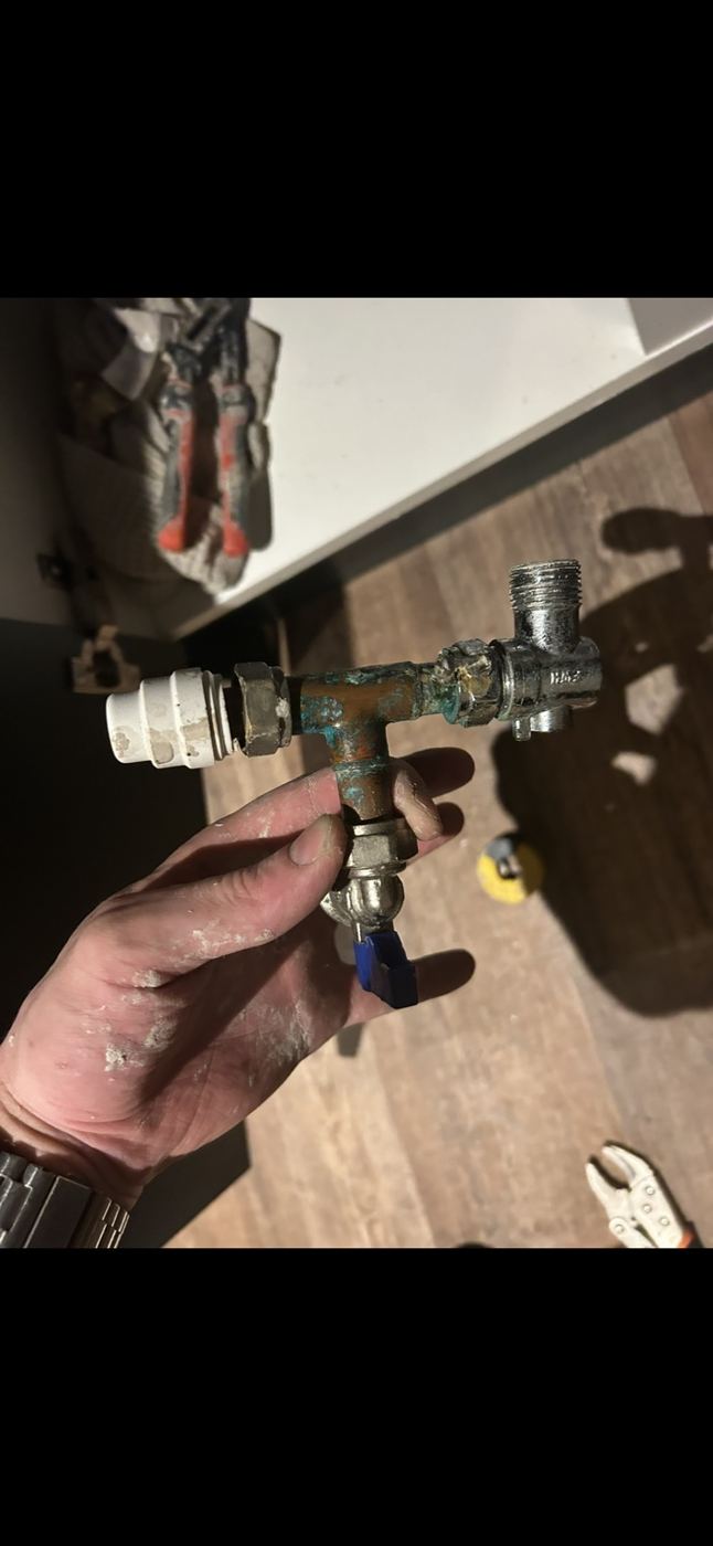 Old valve removed